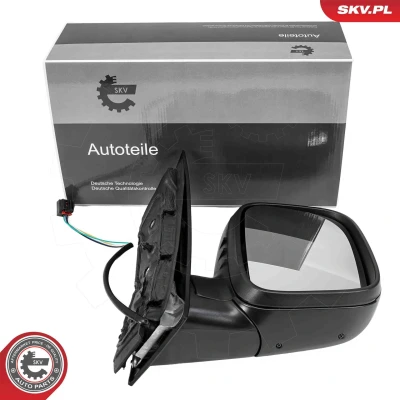 Imagen de espejo retrovisor Esen Skv 97SKV720 derecha eléctrico para ajuste elect. vehíc. con volante a la izquierda VOLKSWAGEN: Caddy 3, 3