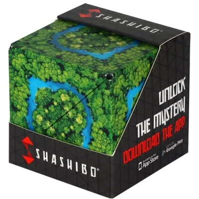 Imagen de SHASHIBO Cubo Transformable Antiestrés Patentado y Galardonado con 36 Imanes de Tierras Raras Se Transforma en Más 70 Formas (Wild Series Jungle)