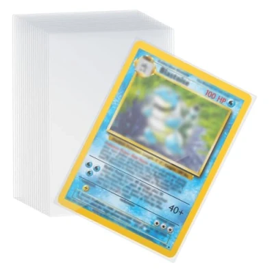 Imagen de fundas para tarjetas de intercambio, 66 x 92 mm, transparentes accesorios coleccionables Pokémon (500 unidades)