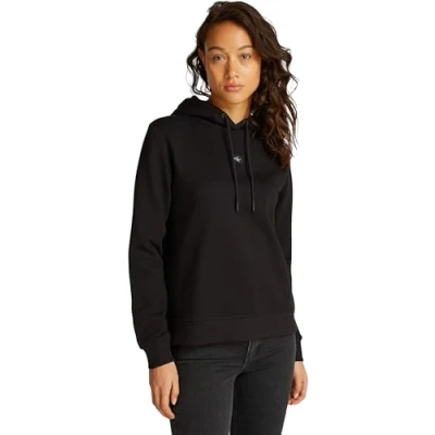 Imagen de Calvin Klein Jeans Label Regular Hoodie Sudadera, Mujer, Talla: Small, Black