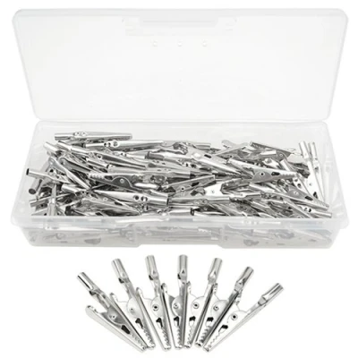 Imagen de WMYCONGCONG 100 pinzas de metal cocodrilo (100 piezas sin tapa)