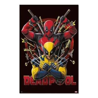 Imagen de Grupo Erik Poster DeadPool Y Lobezno 2 Laminas decorativas 61x91,5cm a todo color Posters para pared ideal decoración habitación