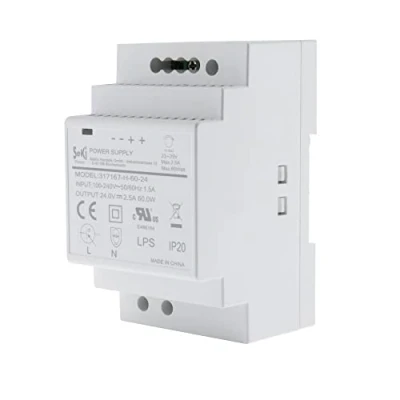 Imagen de SeKi Hutschienen Netzteil H 60 24 fuente de alimentación (24 V, 2,5 A, W, DIN Rail, para carriles DIN)