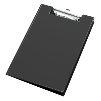 Imagen de VELOFLEX 4804080 portapapeles DIN A4, con tapa, PVC, abatible, tableta para escribir, negro, 1 unidad