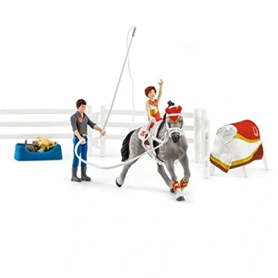 Imagen de Schleich 42443 Horse Club Mia&#039;s vaulting set, 6.6 x 24.5 19 cm