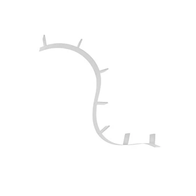 Imagen de Kartell Bookworm Librería, 7 sujetalibros, Gris, 320 x 19 21 cm