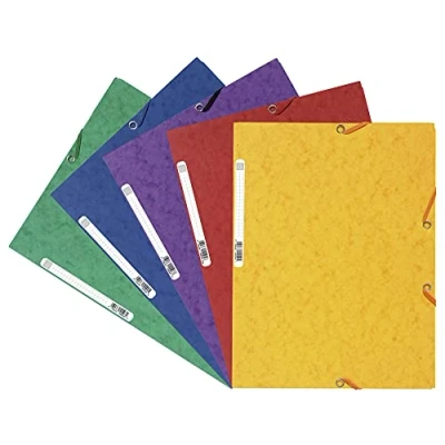 Imagen de Europa 4750 Carpeta (3 solapas interiores, 500 micras, 320 x 250 mm, tamaño folio, con elásticos, 10 unidades), Multicolor