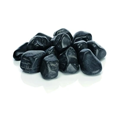 Imagen de biOrb 46054 Pebble Set negro atractiva decoración de acuario para el diseño la base, compuesta por guijarros mármol aptos agua dulce y marina