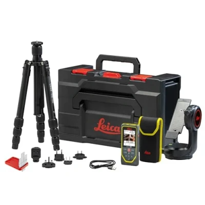 Imagen de Leica DISTO X6 P2P Paquete: Set de medidor láser Distancia última generación con Adaptador DST 360 X, trípode Tri 120 y tablilla puntería GZM 3 en Estuche (Uso Interior Exterior)