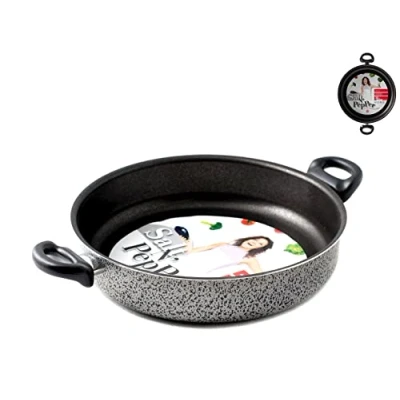Imagen de HOME Salt Peper Sartén 2 Asas Antiadherente Sal Pimienta cm 20 Olla de cocción, Metal, Multicolor,