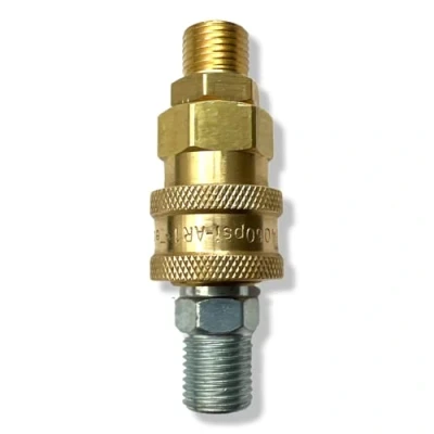 Imagen de Conector de acoplamiento rápido M&amp;M Smartek, adaptador bayoneta 1/4 pulgada para lanza espuma, limpiador coches con boquilla espuma alta presión (1/4&quot; a 1/4&quot; #10)