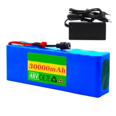 Imagen de GNIUBBDB Batería de Iones Litio para Bicicleta eléctrica, 48 V, 30 Ah, 13S3P, con Cargador y protección BMS incorporada, Ideal Motor eléctrica 200 1500 W XT90 Plug