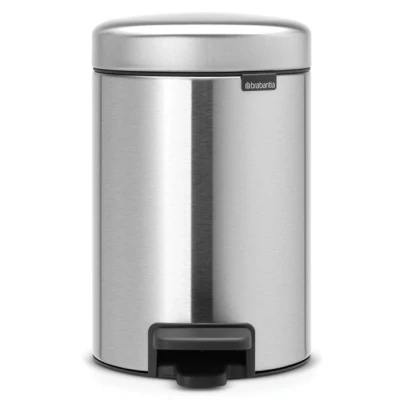 Imagen de Brabantia Cubo de basura con pedal para el baño, 3L, color acero mate