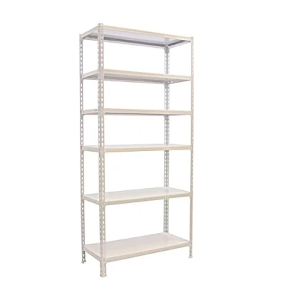 Imagen de Simon Rack Estanteria Metalica, 2500x1000x400 mm, 6 Baldas de Metal, 180 kg Punto Flexión, Estanterias Almacenaje, Blanco Simonclick