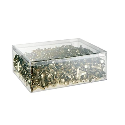 Imagen de Alco Albert 330 Ganchos de bolsa en caja (17 mm largo, diámetro cabezal 7 mm, 1000 unidades), color dorado