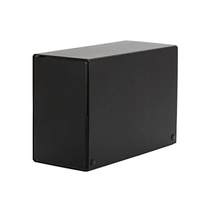 Imagen de Carpeta proyectos pardo folio lomo 120 mm carton forrado negro con broche