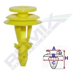 Imagen de ROMIX C60544 Clip, listón JEEP: GRAND CHEROKEE 2