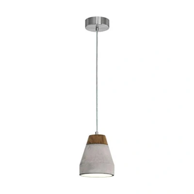 Imagen de Eglo Tarega lámpara colgante de 1 foco, comedor con pantalla madera y hormigón, casquillo E27, diámetro 150 mm