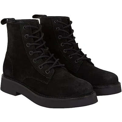 Imagen de Tommy Jeans Mujer Botines de media caña Lace Up Botas, Negro (Black), 38 EU