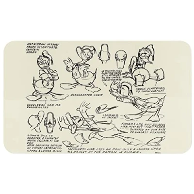 Imagen de Micky &amp; Minnie Donald Duck Sketch Unisex Tabla de Desayunos multicolor, Melamina,