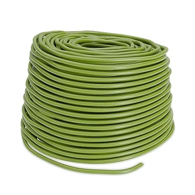 Imagen de Relaxdays Bindeschlauch für Pflanzen Brida para Atar Plantas, Correa Goma Hueca, 50 m x 3 mm, Lazo Sujetar Flores, Arbustos, Árboles, Verde, Caucho