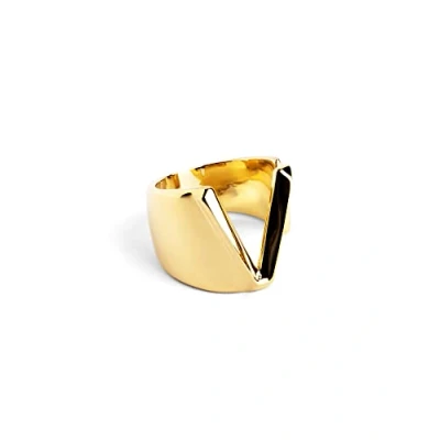 Imagen de Singularu Anillo Anillo, Mujer, Talla: One Size, Letra v oro