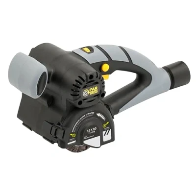 Imagen de Fartools REX 80 Renovador compacto de 420 W, cepillo láminas Ø80 mm/L100 mm, 1000 3200 rpm, muchos cepillos adaptables, decapado superficies medianas