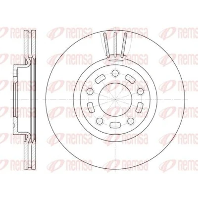Imagen de REMSA 6672.10 Disco de freno Eje delantero 299,9, 299,9 25 5 ventilado MAZDA: 3 Hatchback, 5, Berlina