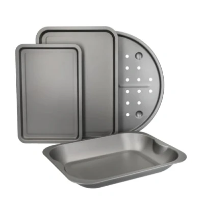 Imagen de KitchenCraft KCROASTSET4PC Juego de asado, Acero 18/10, Plateado