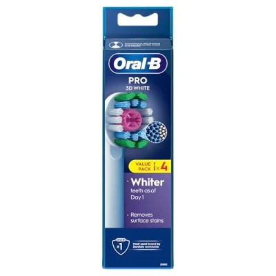 Imagen de oral b Cabezales de recambio 3d white refill xf 4ct 8006540894750