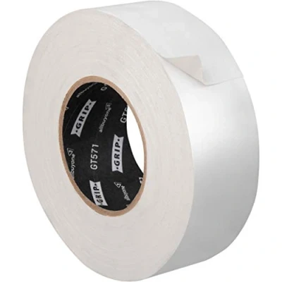 Imagen de GRIP Eventbasics Gaffa Tape GT 571 Cinta adhesiva profesional (50 mm x 50 m), color blanco