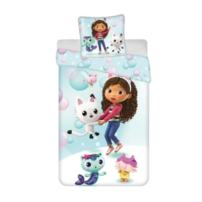 Imagen de Jerry Fabrics Juego de cama (140 x 200 cm, funda nórdica reversible y almohada 65 con Pandy Patas, bebé caja, marina hada Minette
