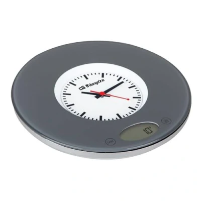 Imagen de Orbegozo PC 1005 Báscula de cocina, display digital, sensor táctil, capacidad máx. 3 kg, incorpora reloj, funciona a pilas