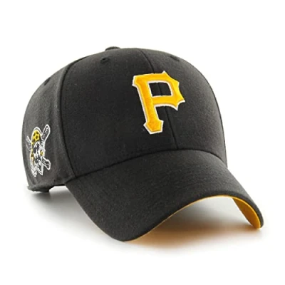 Imagen de &#039;47 MLB Pittsburgh Pirates SURE SHOT Snapback Unisex Gorra, Talla: One Size, Black