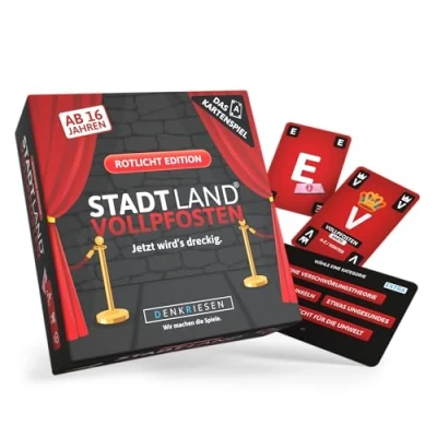 Imagen de DENKRIESEN STADT LAND VOLLPFOSTEN Das Kartenspiel Rotlicht Edition: Jetzt wird&#039;s dreckig. mit 120 Karten