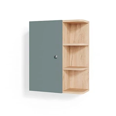 Imagen de Vicco Armario de baño Fynn, Verde/Roble Dorado, 47.2 x 59.2 cm
