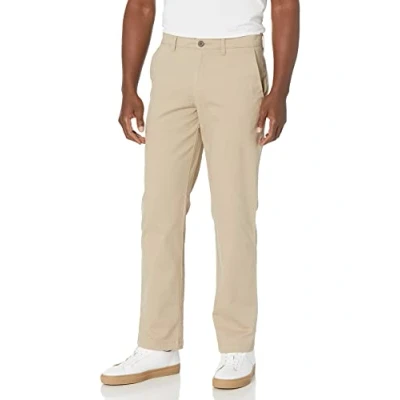 Imagen de Amazon Essentials Pantalón Chino elástico de Corte Recto y Estilo Informal Hombre, Marrón Caqui, 28W / 28L