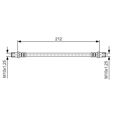 Imagen de BOSCH 1 987 481 A50 Latiguillos de Freno 212 M10x1,25