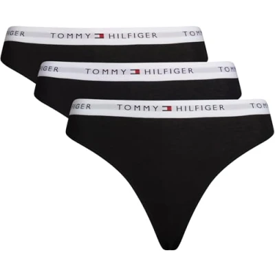 Imagen de Tommy Hilfiger Thong 3 PACK Tanga, Mujer, Talla: 42 44, Black