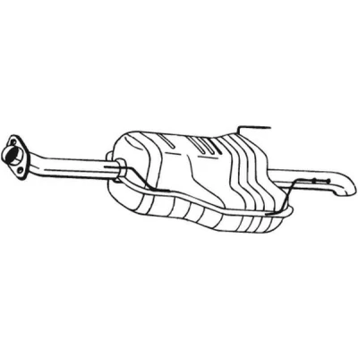 Imagen de BOSAL 185 457 Silenciador trasero OPEL: Astra G CC