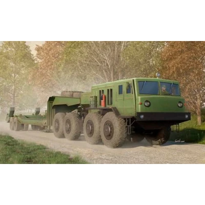 Imagen de Trumpeter 01089 Maz 545 Transporter with Chmzap 5247G Semi Trailer Escala 1/35 Caja de Montaje plástico
