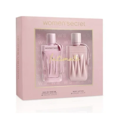 Imagen de Women&#039;secret Intimate Estuche Regalo Perfumes de Mujer Pack 2 Piezas Eau Parfum 100ml con Vaporizador y Body Lotion 200ml Set Fragancia Oriental Floral Colonia