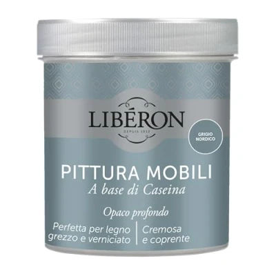 Imagen de Libéron Pintura Muebles a base de Caseína Gris Nórdico 0,5 L