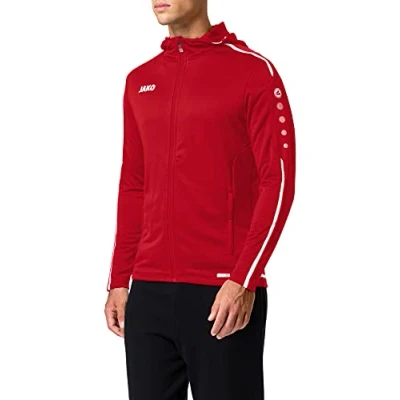 Imagen de JAKO Chándal para hombre de poliéster Striker 2.0 con capucha, rojo y blanco, talla 4XL, M9419