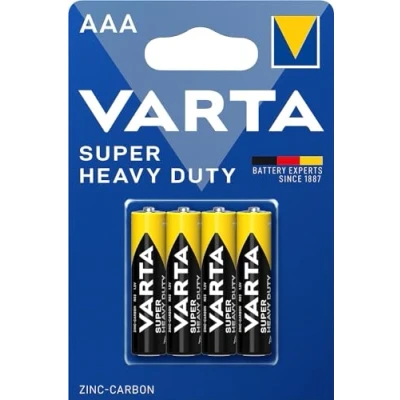 Imagen de VARTA 10500403 Superlife Batería de carbón zinc AAA / R03 con 1,5 V, capacidad 800 mAh, 4 unidades