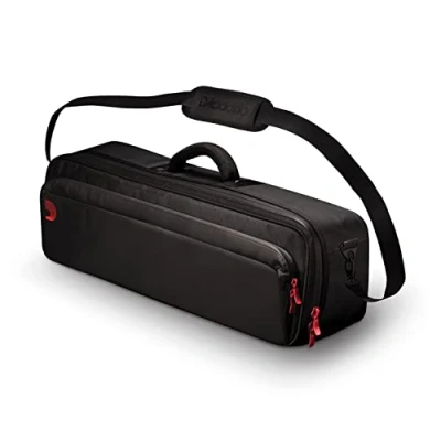 Imagen de Estuche para pedalera de guitarra D&#039;Addario Transportador Backline transporte XPND 1 Pedaleras una sola fila Correa acolchada y divisores