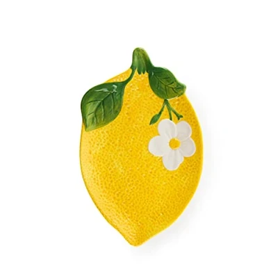 Imagen de Excelsa Amalfi Plato para Servir limón, Cerámica, Amarillo