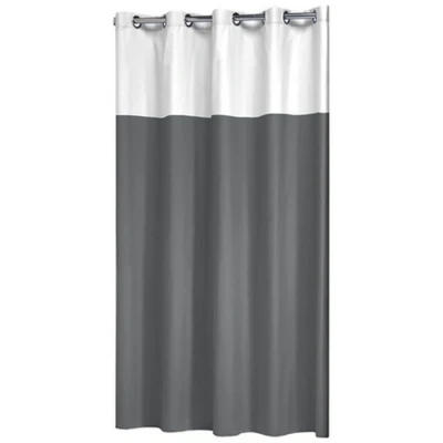 Imagen de Sealskin Double Cortina de ducha 180x200 cm Poliéster / Algodón Gris