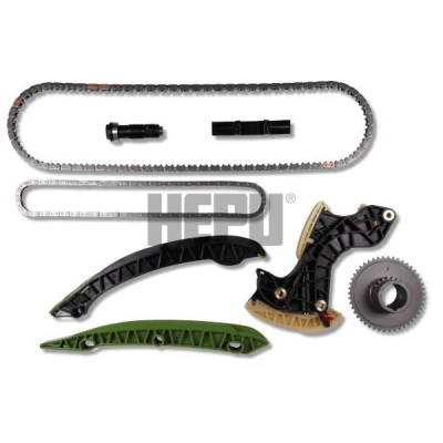 Imagen de HEPU 21 0326 Juego de cadena distribución con rueda dentada cigüeñal dentada, cerrada MERCEDES BENZ: Clase C Berlina, SLK