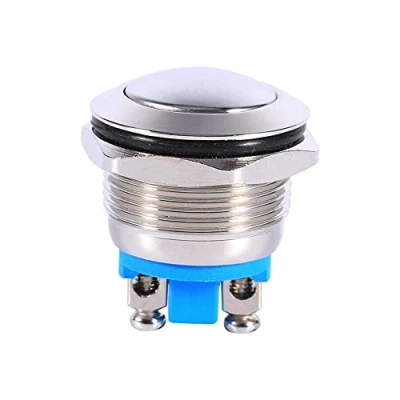 Imagen de interruptor de botón del coche, momentáneo 12V cuerno impermeable metal coche 19m m